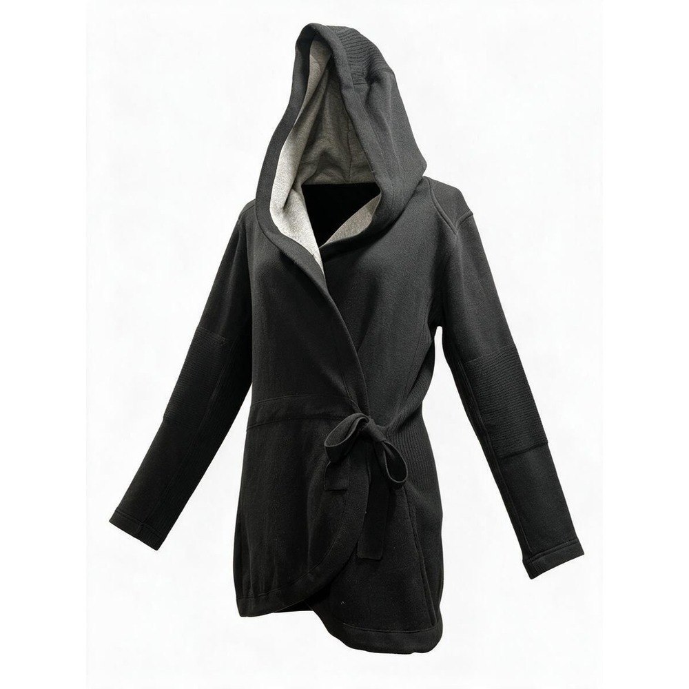 Title Nine Medium Merino Wool Blend Wrap Cardigan Heavy Knit Side Tie Sweater